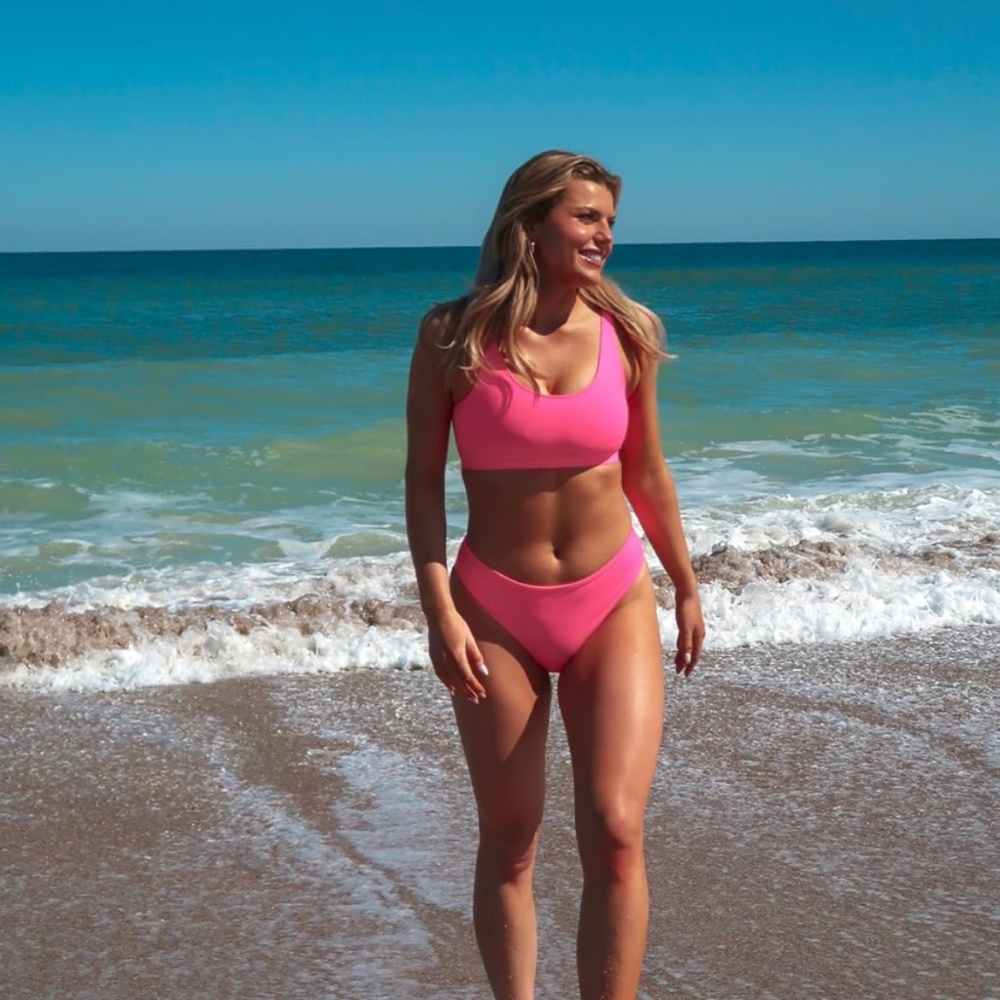 Pink bikini set